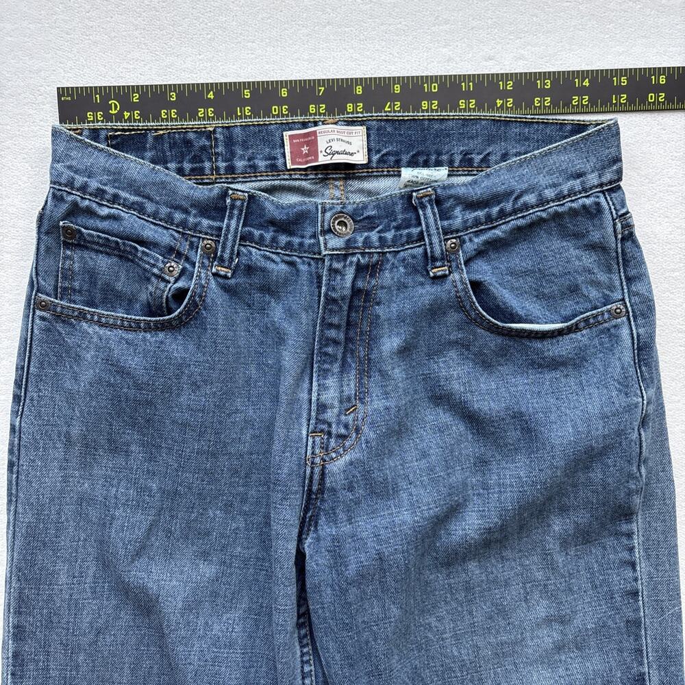 Levi Strauss‎ Signature Men 32x34 Jeans Regular Boot Cut 100% Cotton Western - Picture 6 of 13